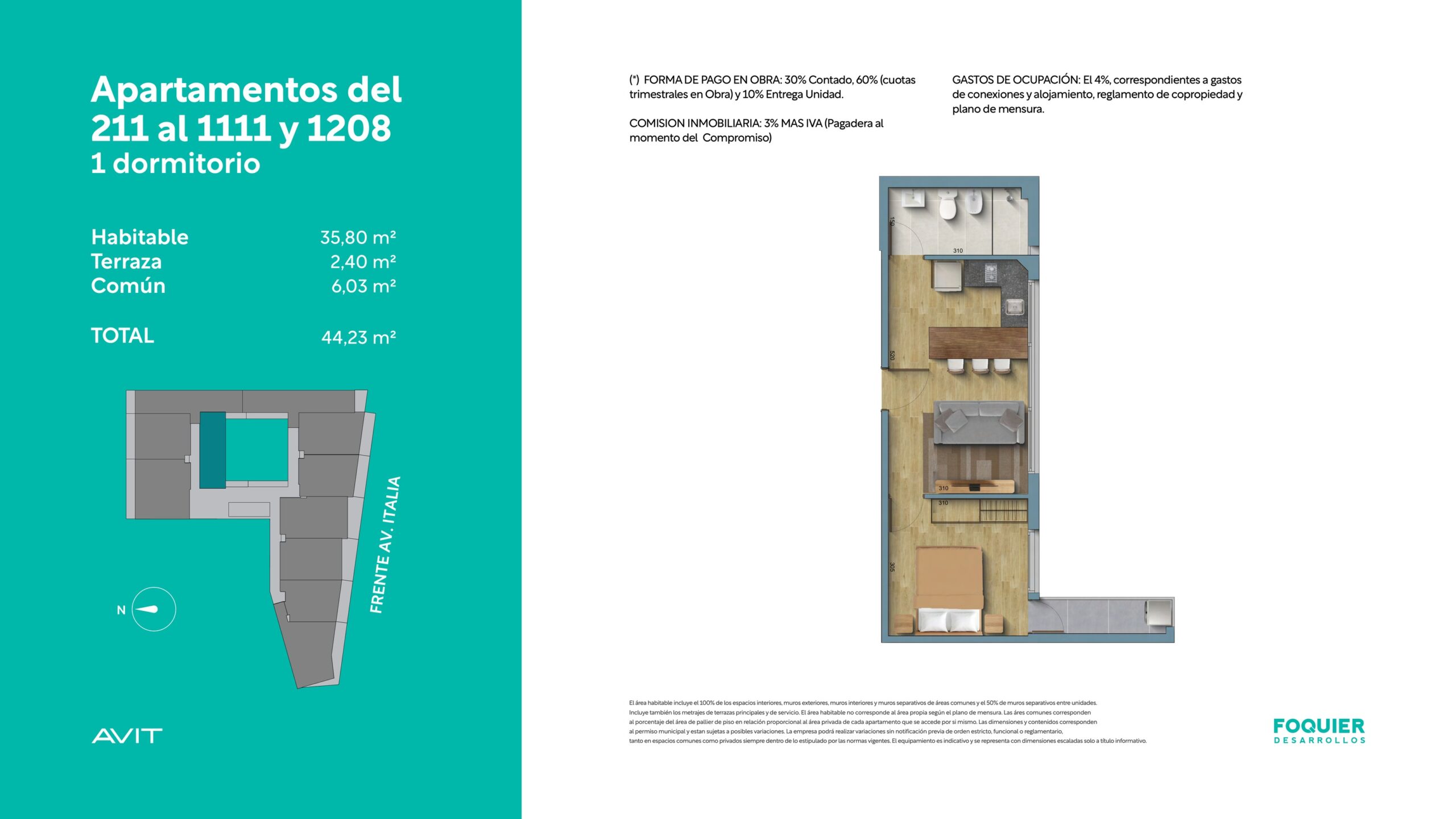 Planos 211 al 1111 y 1208