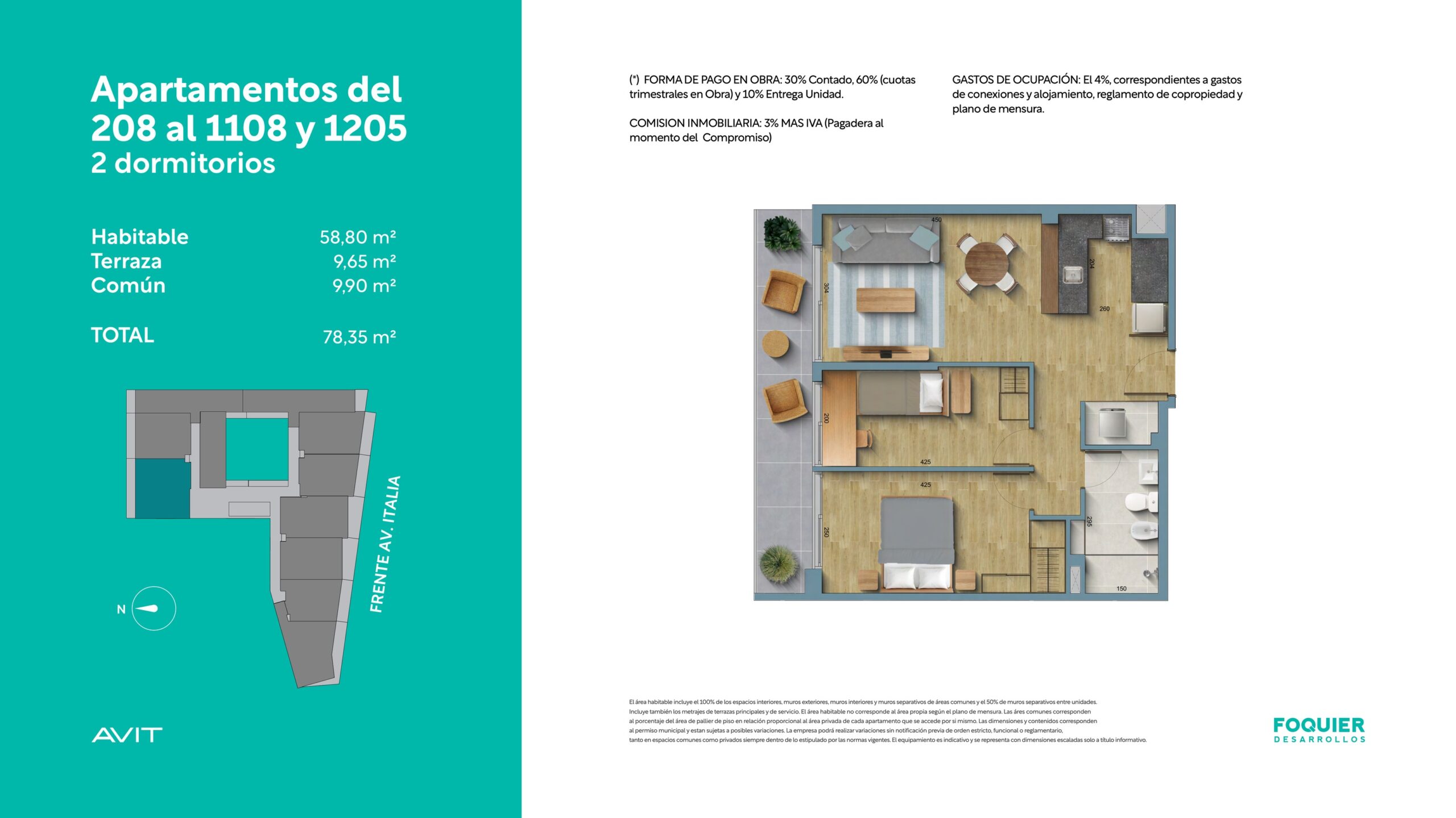 Planos 208 al 1108 y 1205