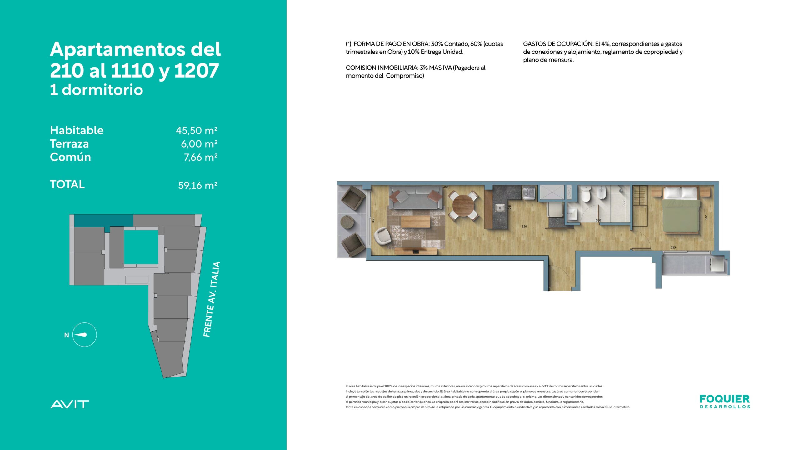 Plano 210 al 1110 y 1207