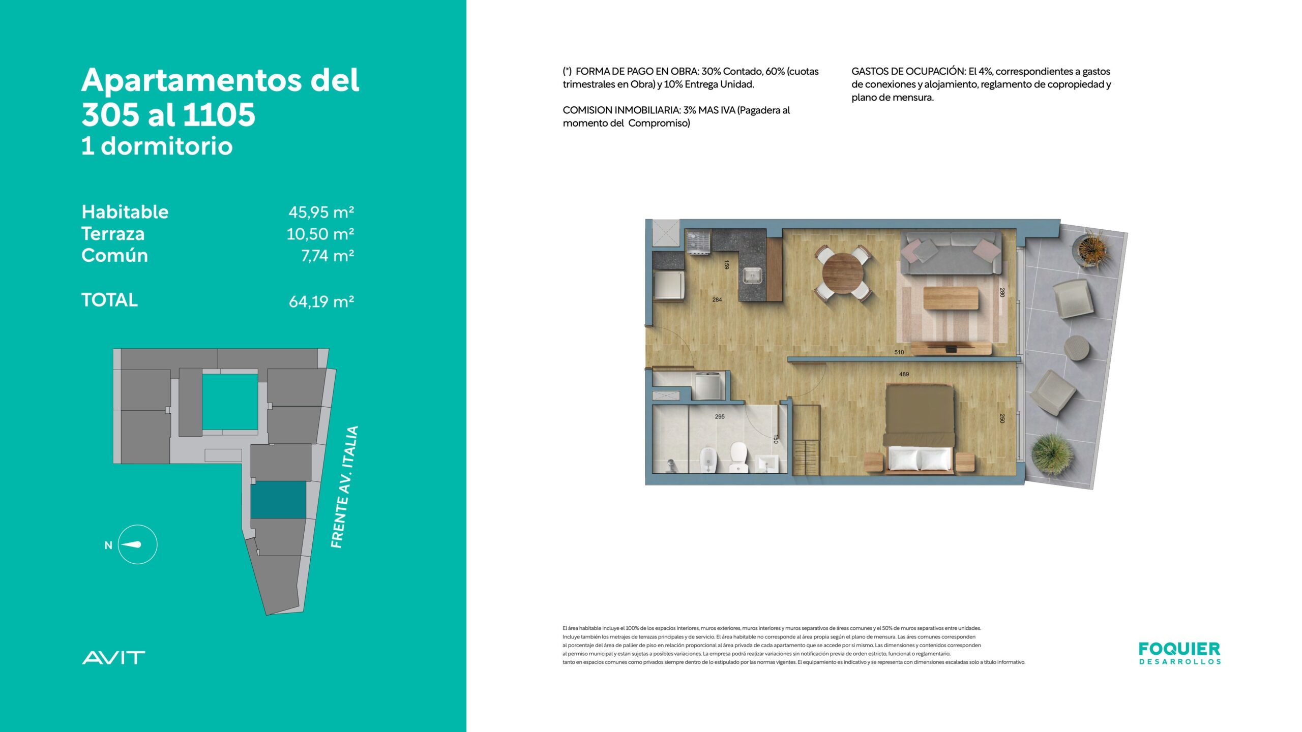 Planos 305 al 1105